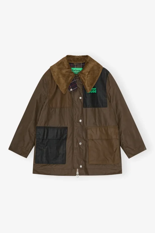 GANNI Trending Now | Kåper & Jakker<x Barbour Waxed-duffelcoat Teak