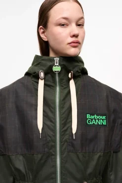 GANNI Kåper & Jakker<x Barbour Waxed-parkasjakke DarkGreen