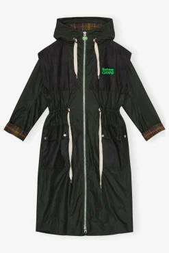 GANNI Kåper & Jakker<x Barbour Waxed-parkasjakke DarkGreen