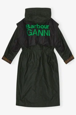 GANNI Kåper & Jakker<x Barbour Waxed-parkasjakke DarkGreen