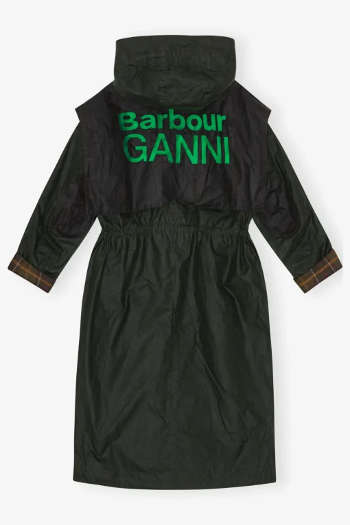GANNI Kåper & Jakker<x Barbour Waxed-parkasjakke DarkGreen