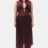 GANNI Plus Size Klær | Bukser<x Paloma Elsesser Mesh Straight-bukse PortRoyale