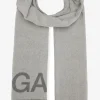 GANNI Skjerf<Grey Fringed Scarf PalomaMelange