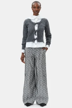 GANNI Sett | Festklær<Grey Jacquard Cargo-bukser SmokedPearl
