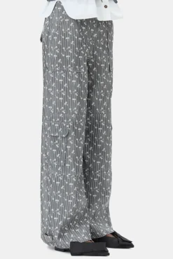 GANNI Sett | Festklær<Grey Jacquard Cargo-bukser SmokedPearl