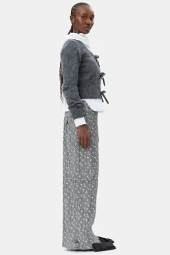 GANNI Sett | Festklær<Grey Jacquard Cargo-bukser SmokedPearl