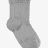 GANNI Sokker<Grey Short Ruffle-sokker FrostGray