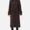 GANNI Trending Now | Kåper & Jakker<Herringbone Wool-kåpe Shitake