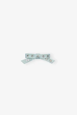GANNI Accessories Til Hår | Små Gaver<Icy Blue Eyelet Bow-hårspenne IcyBlue