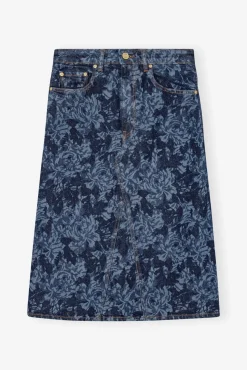 GANNI Sett | Skjørt<Lazer Denim Midi-skjørt MidBlueStone