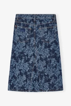 GANNI Sett | Skjørt<Lazer Denim Midi-skjørt MidBlueStone