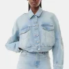 GANNI Sett | Denimklær<Light Blue Denim Bomber-jakke TintWash