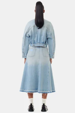 GANNI Sett | Denimklær<Light Blue Denim Bomber-jakke TintWash