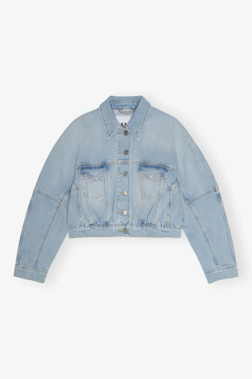 GANNI Sett | Denimklær<Light Blue Denim Bomber-jakke TintWash