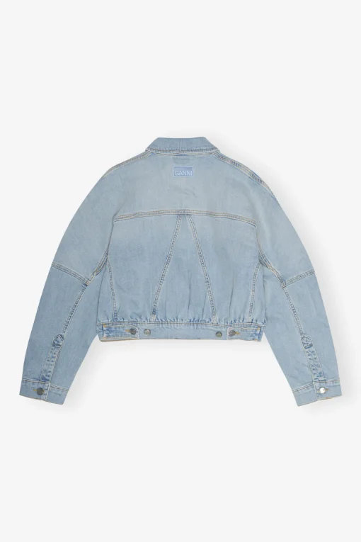 GANNI Sett | Denimklær<Light Blue Denim Bomber-jakke TintWash
