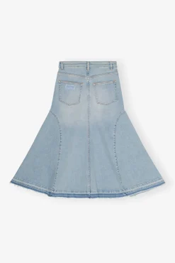 GANNI Sett | Skjørt<Light Blue Denim Midi-skjørt TintWash