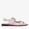 GANNI Sko | Ballerinasko<Light Pink Feminine Buckle Ballerinas ChalkPink