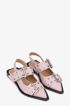 GANNI Sko | Ballerinasko<Light Pink Feminine Buckle Ballerinas ChalkPink