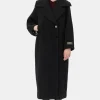 GANNI Kåper & Jakker<Long Boucle Wool-kåpe Black