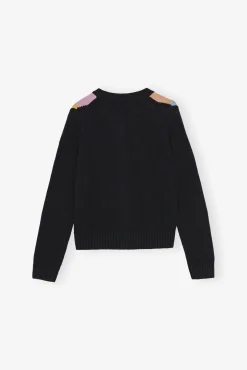 GANNI Plus Size Klær | Strikkeplagg<Harlequin-cardigan Multicolour