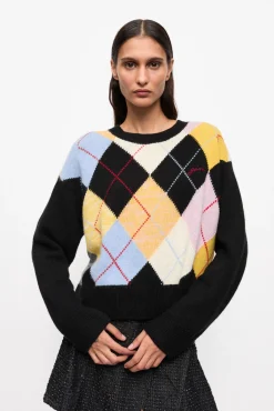 GANNI Ganni Exclusives | Strikkeplagg<Harlequin-genser Multicolour