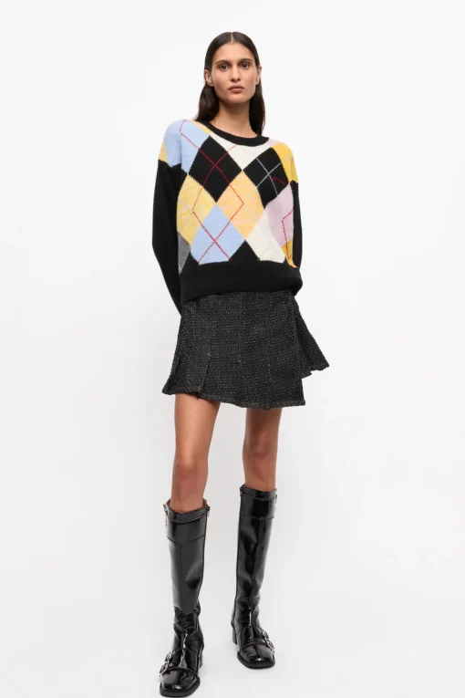 GANNI Ganni Exclusives | Strikkeplagg<Harlequin-genser Multicolour