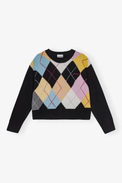 GANNI Ganni Exclusives | Strikkeplagg<Harlequin-genser Multicolour