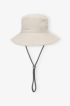 GANNI Hatter<Off-white-bøttehatt Egret