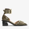 GANNI Sko | Hæler<Olive Green Feminine Buckle Open Cut-pumps MilitaryOlive