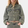 GANNI Sett | Denimklær<Overdyed Heavy Denim-jakke Shitake