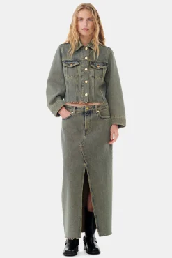 GANNI Sett | Denimklær<Overdyed Heavy Denim-jakke Shitake