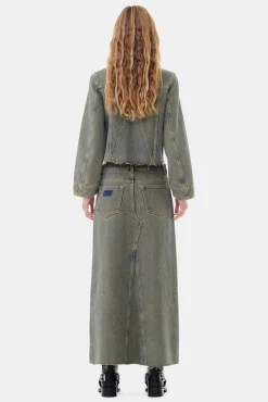 GANNI Sett | Denimklær<Overdyed Heavy Denim-jakke Shitake