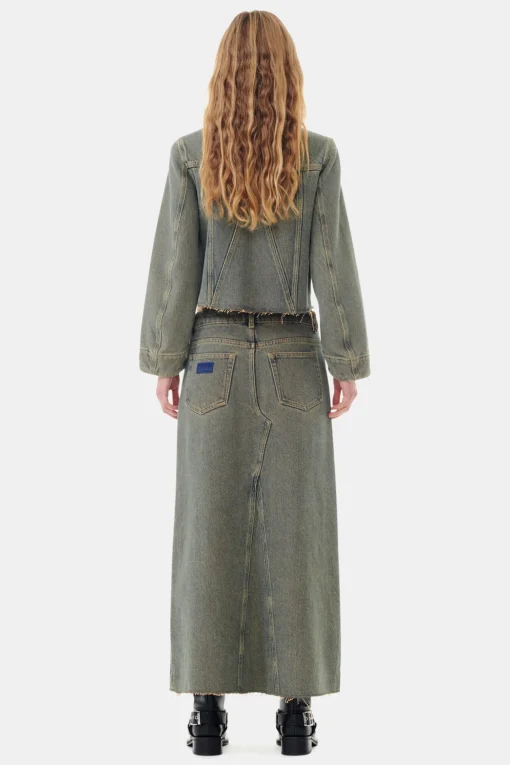 GANNI Sett | Denimklær<Overdyed Heavy Denim-jakke Shitake