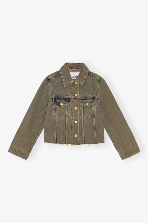 GANNI Sett | Denimklær<Overdyed Heavy Denim-jakke Shitake