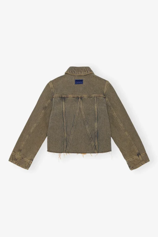 GANNI Sett | Denimklær<Overdyed Heavy Denim-jakke Shitake