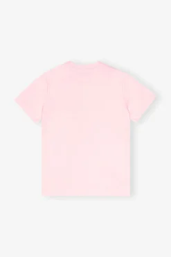 GANNI Plus Size Klær | Ganni Exclusives<Pink Basic Jersey Leopard Relaxed-T-skjorte ChalkPink