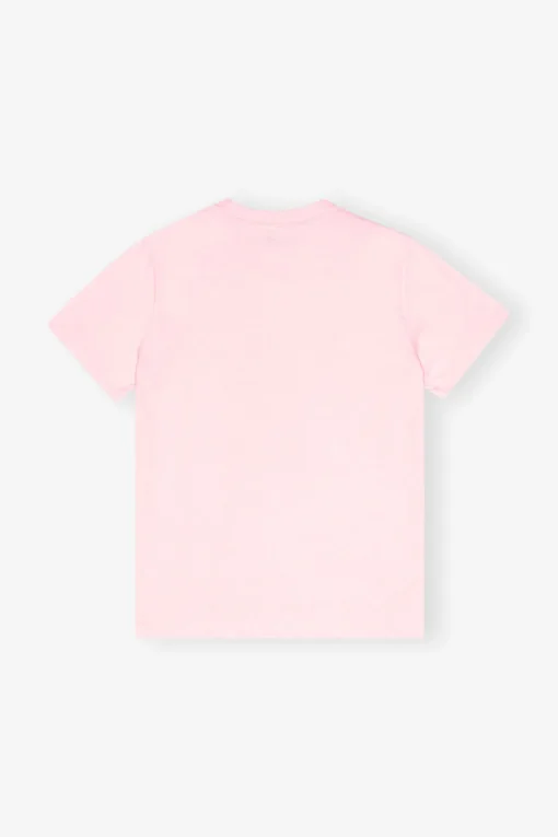 GANNI Plus Size Klær | Ganni Exclusives<Pink Basic Jersey Leopard Relaxed-T-skjorte ChalkPink