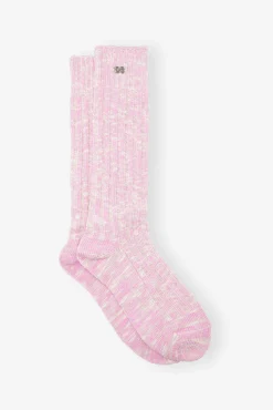 GANNI Sokker | Små Gaver<Pink Chunky Cotton-sokker PinkLavender