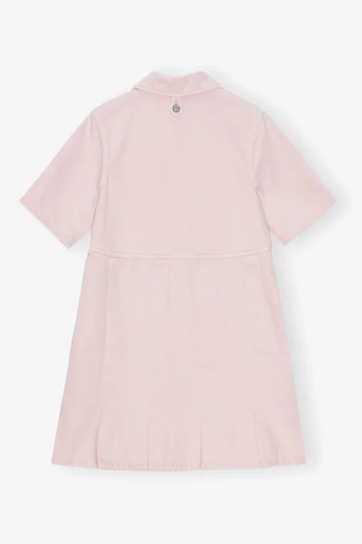 GANNI Sett | Denimklær<Pink Denim Mini-kjole ChalkPink