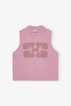 GANNI Plus Size Klær | Ganni Exclusives<Pink Graphic-vest FragrantLilac