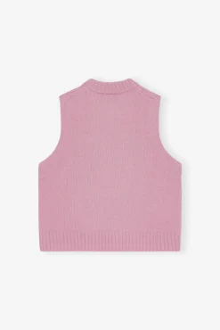 GANNI Plus Size Klær | Ganni Exclusives<Pink Graphic-vest FragrantLilac