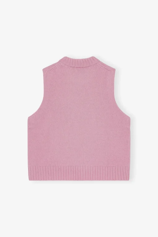 GANNI Plus Size Klær | Ganni Exclusives<Pink Graphic-vest FragrantLilac
