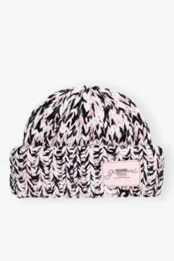 GANNI Hatter | Vintertilbehør<Pink Wool Handknit-lue ChalkPink
