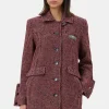 GANNI Trending Now | Kåper & Jakker<Red Check Midi-jakke RacingRed