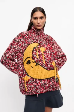 GANNI Trending Now | Strikkeplagg<Red Handknit High Neck-genser RacingRed