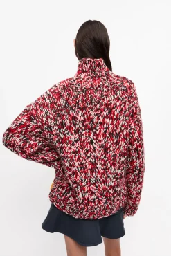 GANNI Trending Now | Strikkeplagg<Red Handknit High Neck-genser RacingRed