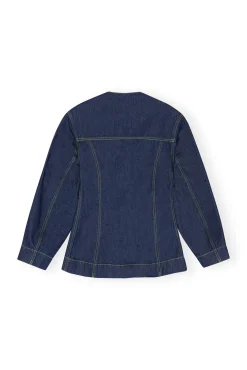 GANNI Sett | Denimklær<Denim Fitted Blazer Rinse