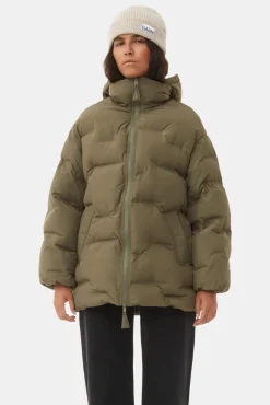 GANNI Hatter | Små Gaver<Sand Fitted Wool Rib Knit-lue BrazilianSand