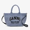GANNI Små Gaver | Crossbody Vesker<Washed Blue Small-handleveske LightBlueVintage