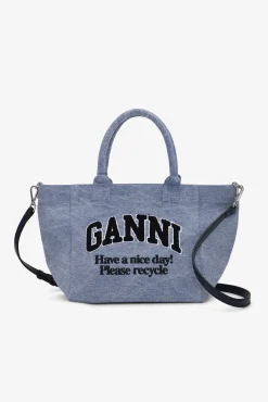 GANNI Små Gaver | Crossbody Vesker<Washed Blue Small-handleveske LightBlueVintage
